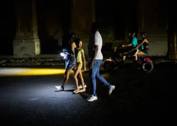 Darkened Havana skyline during nationwide Cuba power grid collapse - AP Photo/Ramon Espinosa