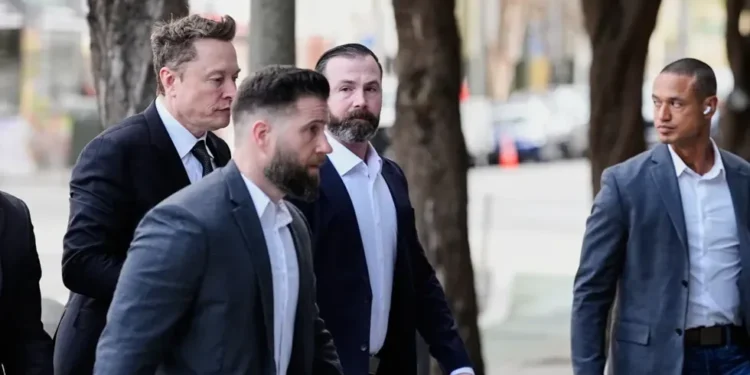 Elon Musk attends court during Twitter investor lawsuit proceedings - AP Photo/Godofredo A. Vasquez
