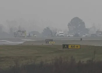 Wreckage area after Greg Biffle Cessna jet crash near Statesville airport - AP Photo/Matt Kelley