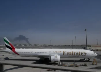 Private jets parked at Gulf airport during airspace disruption - AP Photo/Altaf Qadri