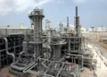Helium storage containers at Qatar gas facility after conflict disruption - AP Photos/Maneesh Bakshi, File