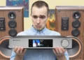 Hi-fi streamer setup testing playback performance with album tracks - Photo Headphonesty