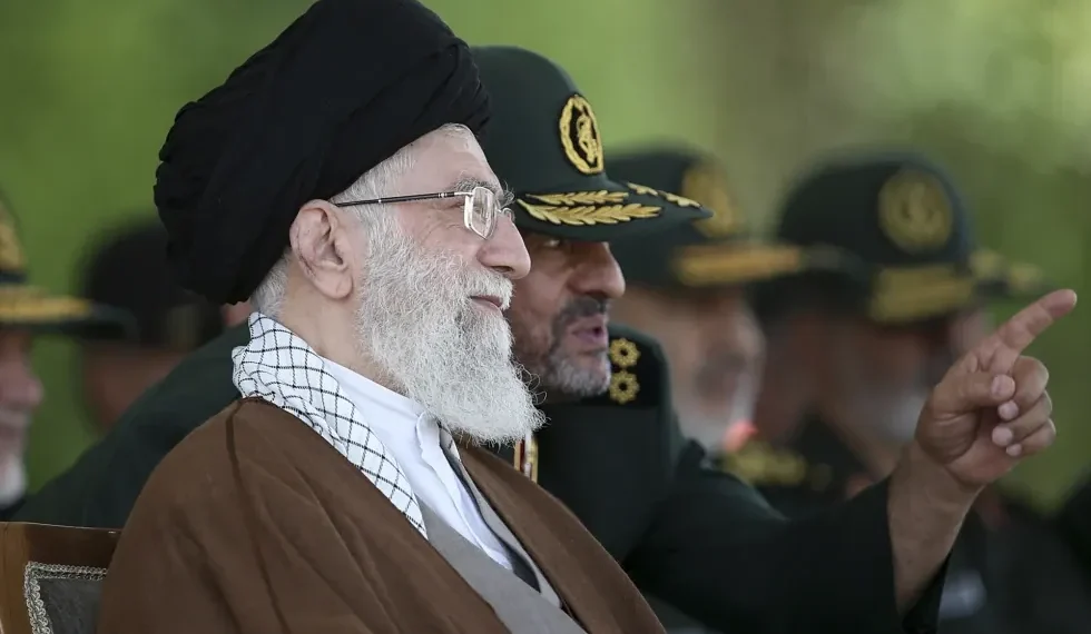 Iranian Revolutionary Guard forces during military exercise - Office of the Iranian Supreme Leader via AP, File