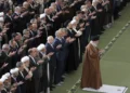 Clerics discussing the succession of Iran’s supreme leader - Office of the Iranian Supreme Leader via AP, File