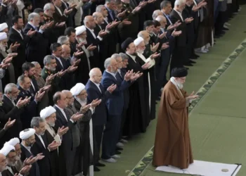 Clerics discussing the succession of Iran’s supreme leader - Office of the Iranian Supreme Leader via AP, File