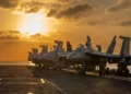 U.S. military logistics base in Kuwait after drone strike - U.S. Navy via AP