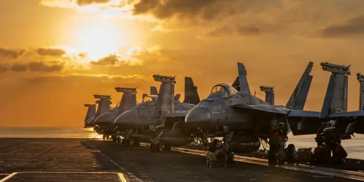 U.S. military logistics base in Kuwait after drone strike - U.S. Navy via AP