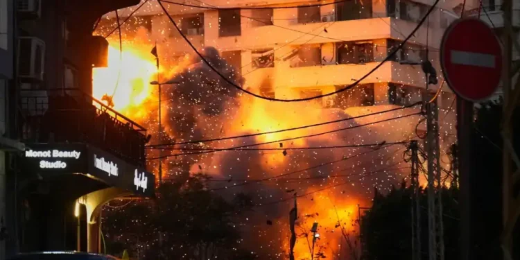 Missile strikes and air defense systems active during Israel Iran conflict escalation - AP Photo/Hussein Malla