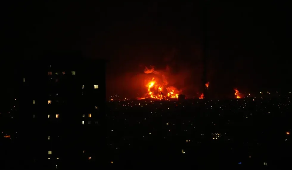 Air defense intercepts missiles during Israel Iran escalation across Middle East- AP Photo/Vahid Salemi