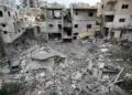 Air defense intercepts missiles during Israel Iran escalation 2026 - AP Photo/Hussein Malla