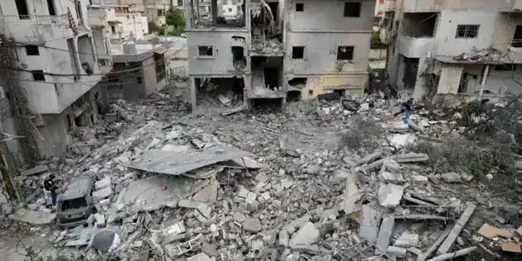 Air defense intercepts missiles during Israel Iran escalation 2026 - AP Photo/Hussein Malla