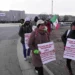 Workers picket outside JBS Swift beef plant during Colorado strike - AP Photo/Brittany Peterson