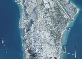 Kharg Island oil terminals and tankers in Iran’s Persian Gulf export hub - Planet Labs PBC via AP