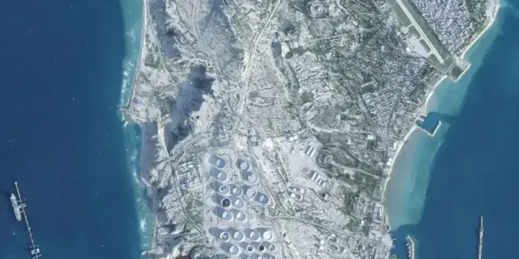 Kharg Island oil terminals and tankers in Iran’s Persian Gulf export hub - Planet Labs PBC via AP