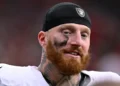 Maxx Crosby reacts during Las Vegas Raiders NFL defensive play in 2025 season - AP Photo/Maria Lysaker, File