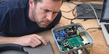 MC1458 op-amp chip used in blind phono stage test - Photo Headphonesty