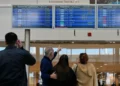 Passengers stranded at Dubai airport amid Middle East airspace closures - AP Photo/Hassan Ammar