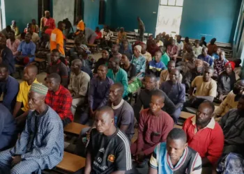 Nigerian schoolchildren after release from abduction in Niger state - AP Photo