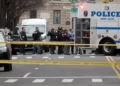 Law enforcement responds to explosive device at NYC Upper East Side protest - AP Photo/Joseph B. Frederick