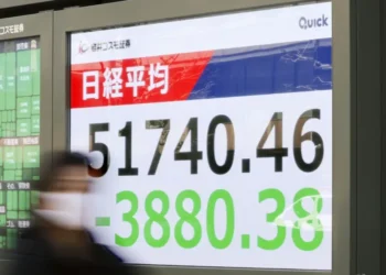 Oil price surge above $110 affecting global stock markets and energy supply concerns - Kyodo News via AP