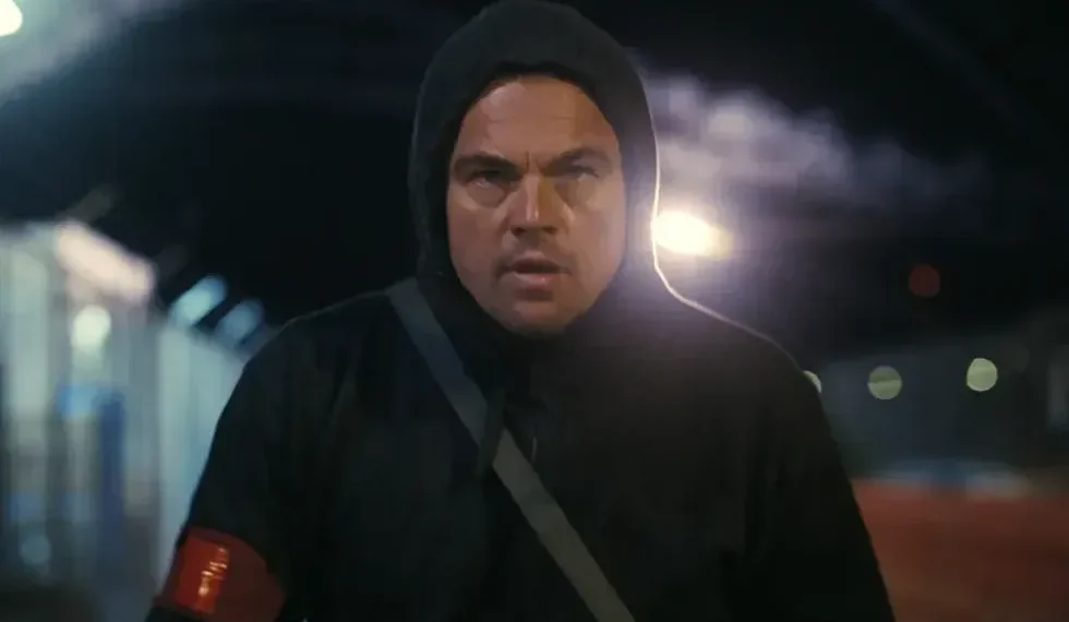 Leonardo DiCaprio in One Battle After Another during opening weekend - image credit Warner Bros.