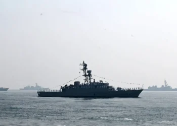 Naval patrol vessel operating in Red Sea waters - AP Photo