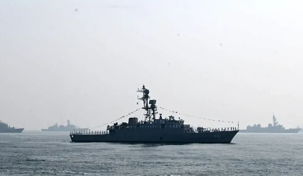Naval patrol vessel operating in Red Sea waters - AP Photo