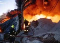 Smoke rises over Odesa port after Russian missile strike on infrastructure - Press service of the State Emergency Service of Ukraine in Odesa region