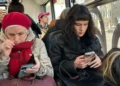 Telegram app blocked on smartphone screen with Russia flag background - AP Photo/Alexander Zemlianichenko, File