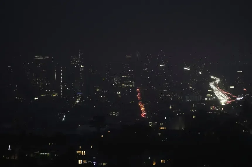 Darkened San Francisco streets during widespread power outage disruption - AP Photo/Jeff Chiu