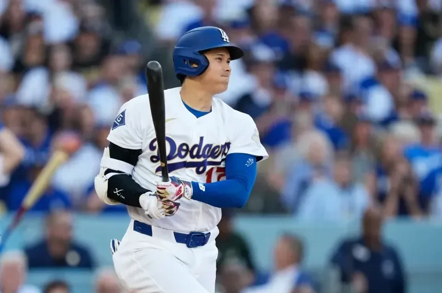 Shohei Ohtani Dodgers jersey leading MLB sales before opening day - AP Photo/Mark J. Terrill