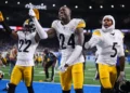 Steelers and Lions players react after overturned touchdown call - AP Photo/Ryan Sun