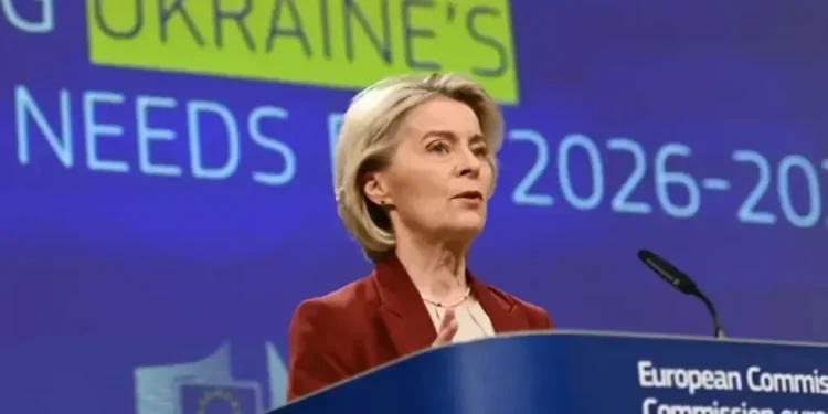 European Commission president presenting plan using Russian assets to fund Ukraine - Harry Nakos/AP News