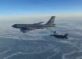 US Air Force KC-135 refueling tanker aircraft during Middle East operations - U.S Department of Defense via AP