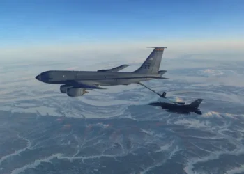 US Air Force KC-135 refueling tanker aircraft during Middle East operations - U.S Department of Defense via AP