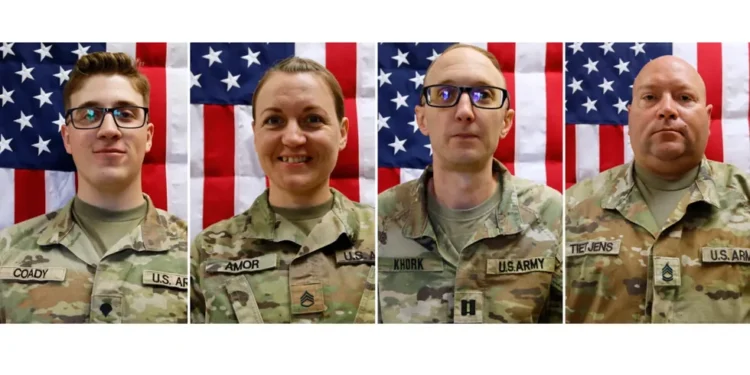U.S. soldiers killed in Iran conflict return during dignified transfer ceremony - Sgt. Brent Newton/U.S. Army via AP