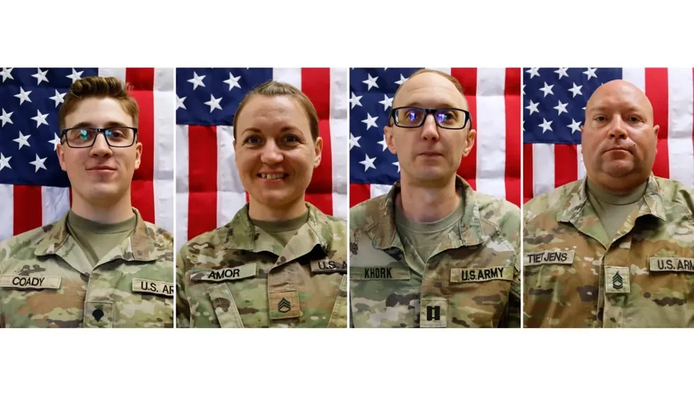 U.S. soldiers killed in Iran conflict return during dignified transfer ceremony - Sgt. Brent Newton/U.S. Army via AP