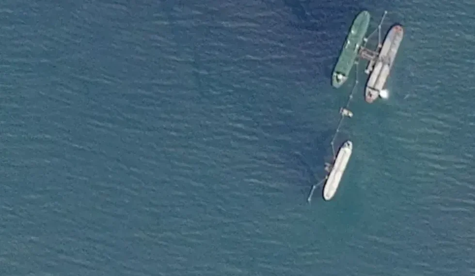 U.S. naval presence enforcing oil tanker blockade near Venezuelan waters - 2025 PLANET LABS PBC via REUTERS