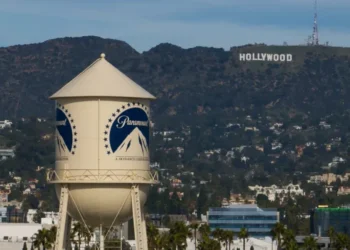 Netflix and Paramount logos in Warner Bros acquisition competition - AP Photo/Jae C. Hong