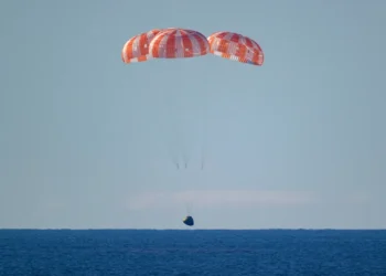 Artemis II Orion capsule splashes down after lunar return mission - Bill Ingalls/NASA via AP