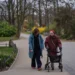 Accessible guided tour with participants using mobility aids in museum - AP Photo/Markus Schreiber