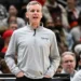 Billy Donovan coaching Chicago Bulls during NBA game on sidelines - AP Photo/John Mcdonnell
