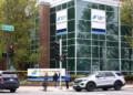 Police respond outside Chicago hospital after shooting involving officers and detained suspect - Anthony Vazquez/Chicago Sun-Times via AP
