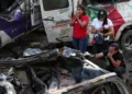 Aftermath of deadly explosion in Colombia before presidential election - AP Photo/Santiago Saldarriaga