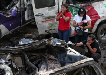 Aftermath of deadly explosion in Colombia before presidential election - AP Photo/Santiago Saldarriaga