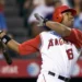 Garret Anderson batting for Angels during MLB career peak years - AP Photo/Mark Avery, File