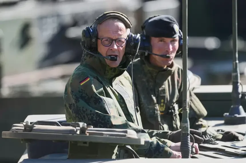 US military base in Germany amid troop reduction threat - AP Photo/Markus Scheilber. Pool