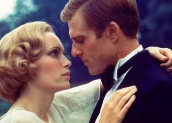The Great Gatsby book cover symbolising class and illusion themes Image title: Gatsby at 100 - Alamy/BBC