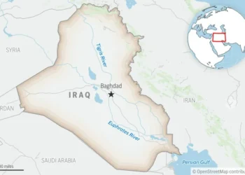 Iraqi forces search after U.S. journalist kidnapping in Baghdad - This is a locator map for Iraq with its capital, Baghdad. (AP Photo)