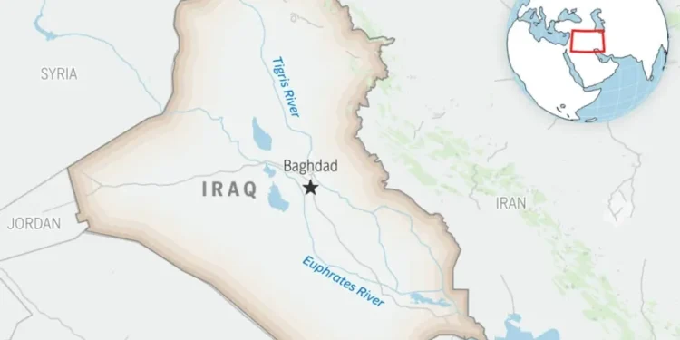 Iraqi forces search after U.S. journalist kidnapping in Baghdad - This is a locator map for Iraq with its capital, Baghdad. (AP Photo)